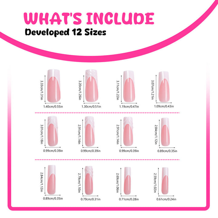 Artificial nail design with elegant 3D pattern Stornfield