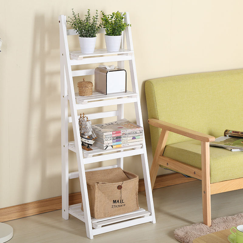 Multi-Tiered Wooden Ladder Shelf Stornfield