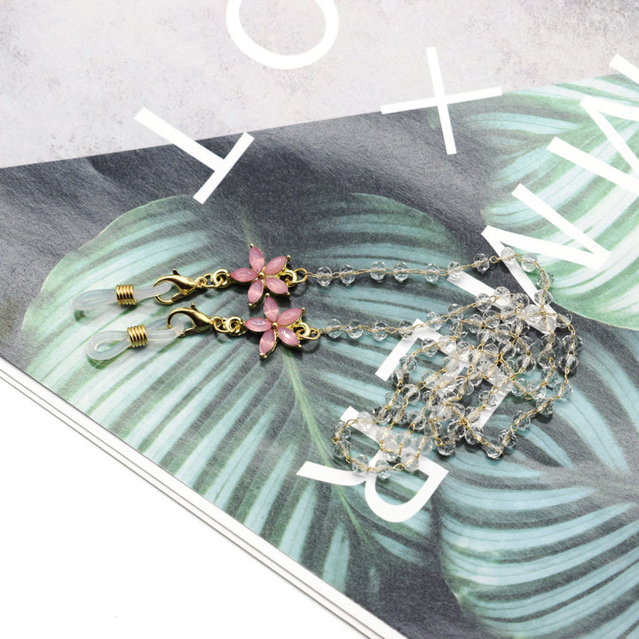 Elegant Floral-Accented Eyewear Chain Stornfield