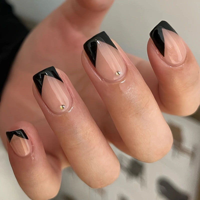 Artistic French Tip Nail Design Stornfield