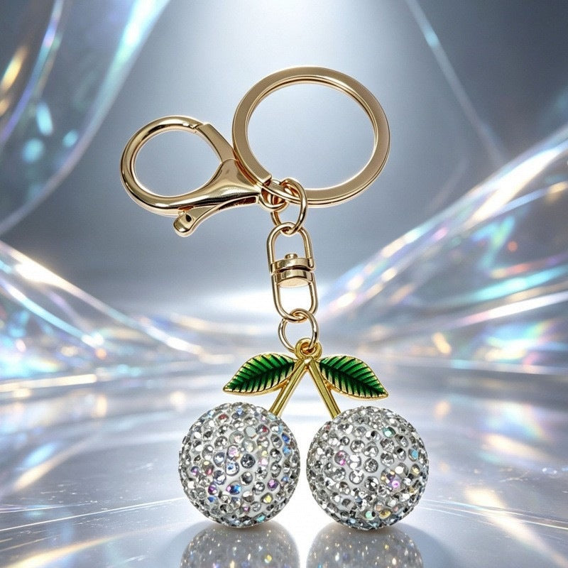 Glamorous keychain with sparkling cherries Stornfield