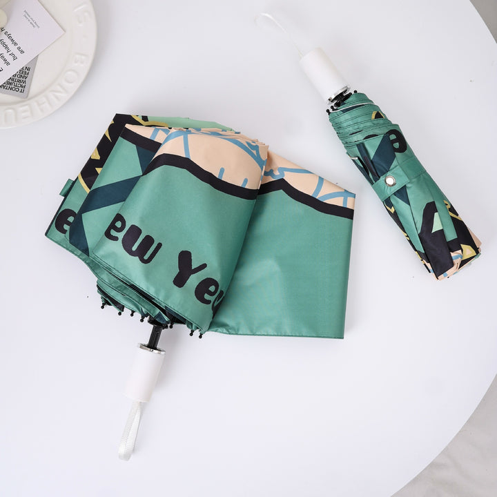 Ladies practical folding umbrella with innovative drip design Stornfield