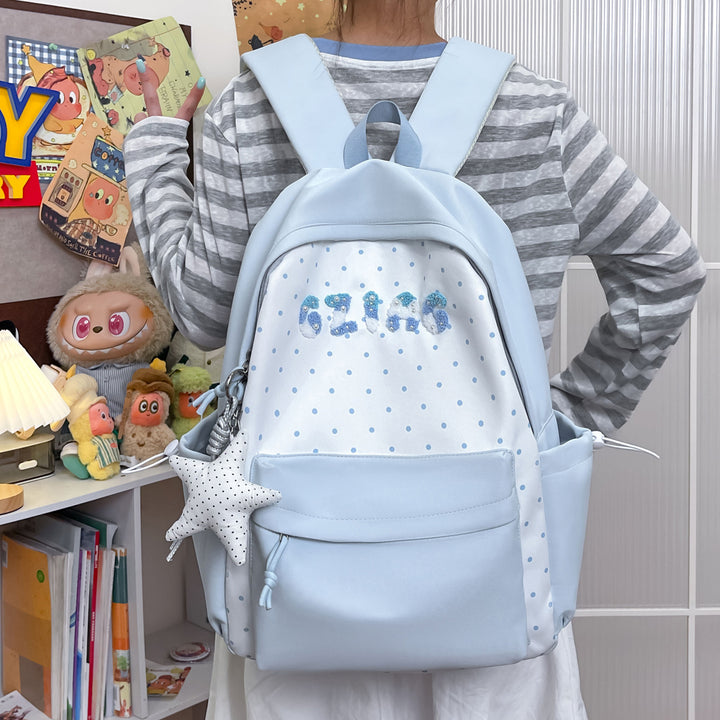 Cute Polka Dot Patterned Backpack Stornfield