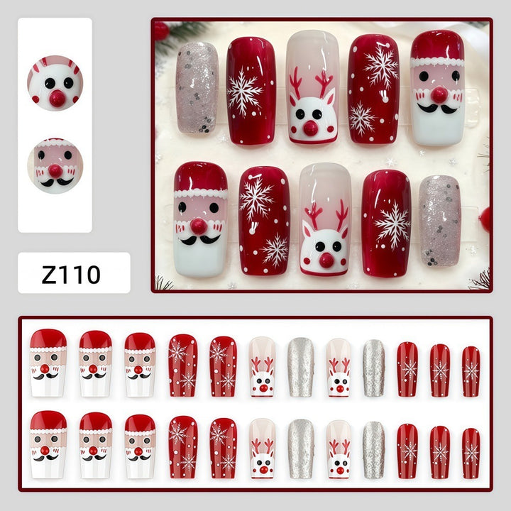 Creative nail art set with festive Christmas motifs Stornfield
