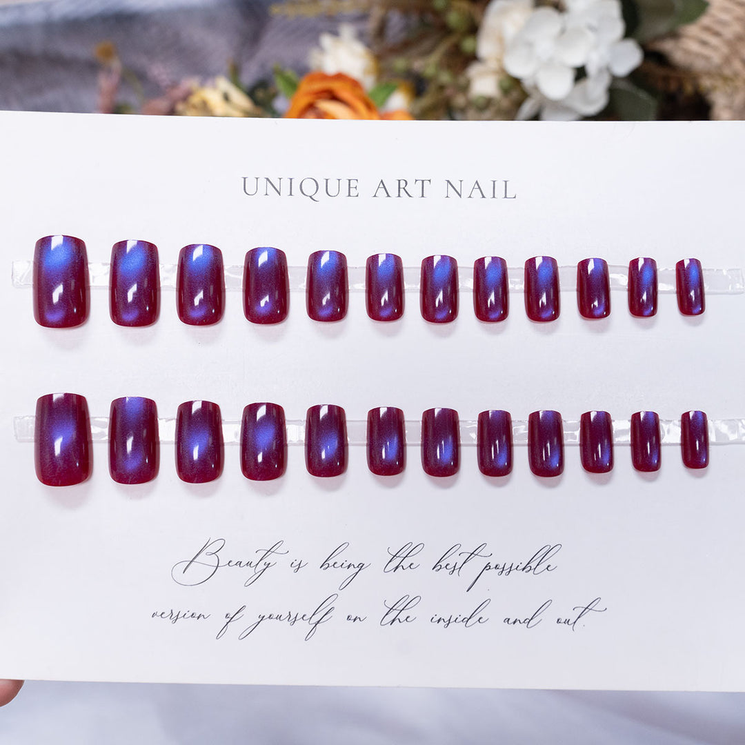 Ombre Glossy Nail Art