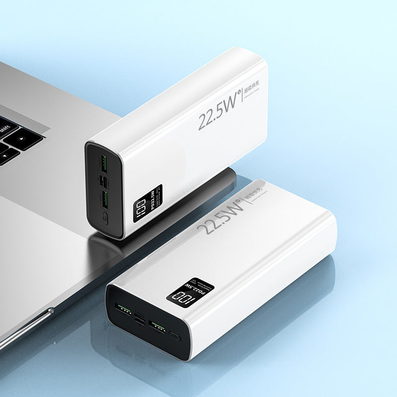 Portable Multi-Slot Power Bank with Digital Charging Status Indicator Stornfield
