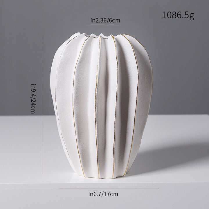 Textured Modern Decorative Ceramic Vase Stornfeild
