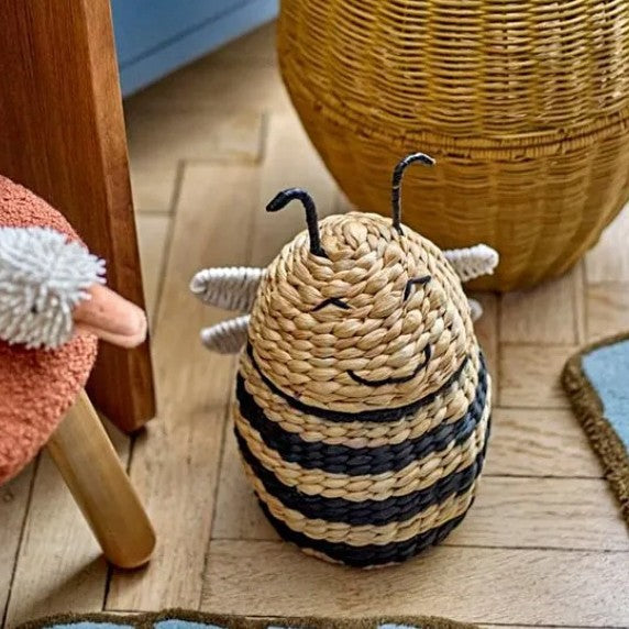 Handcrafted decoration basket made of natural materials Stornfield