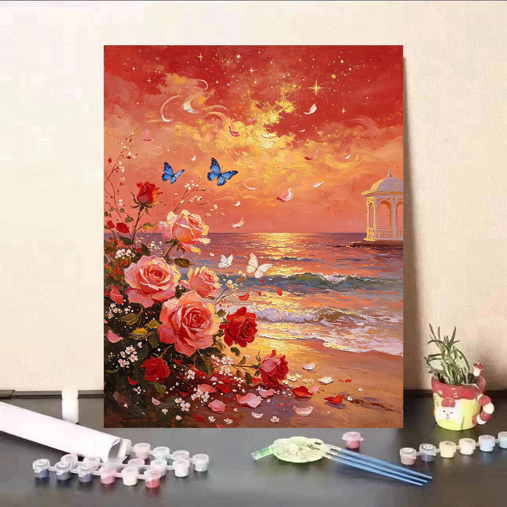 DIY Floral Landscape Paint by Numbers Kit Stornfield