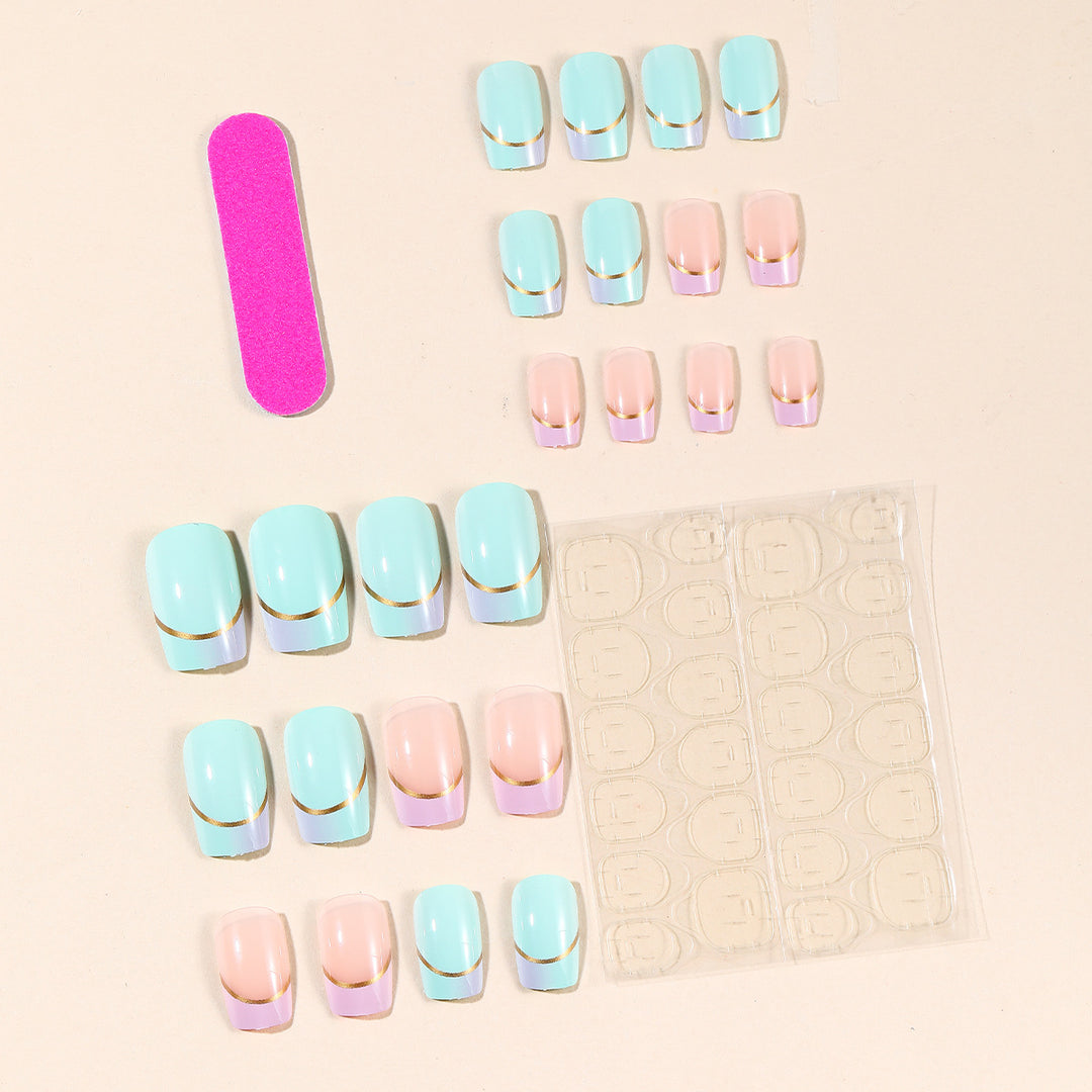 French Tip Acrylic Nail Art Design Stornfield