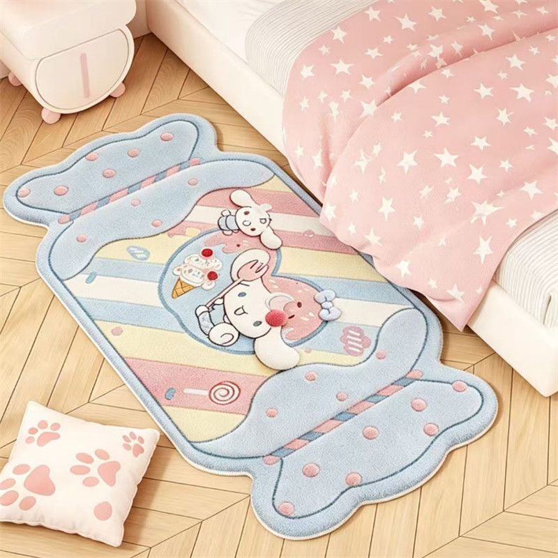 Cartoon-Themed Plush Area Mat
