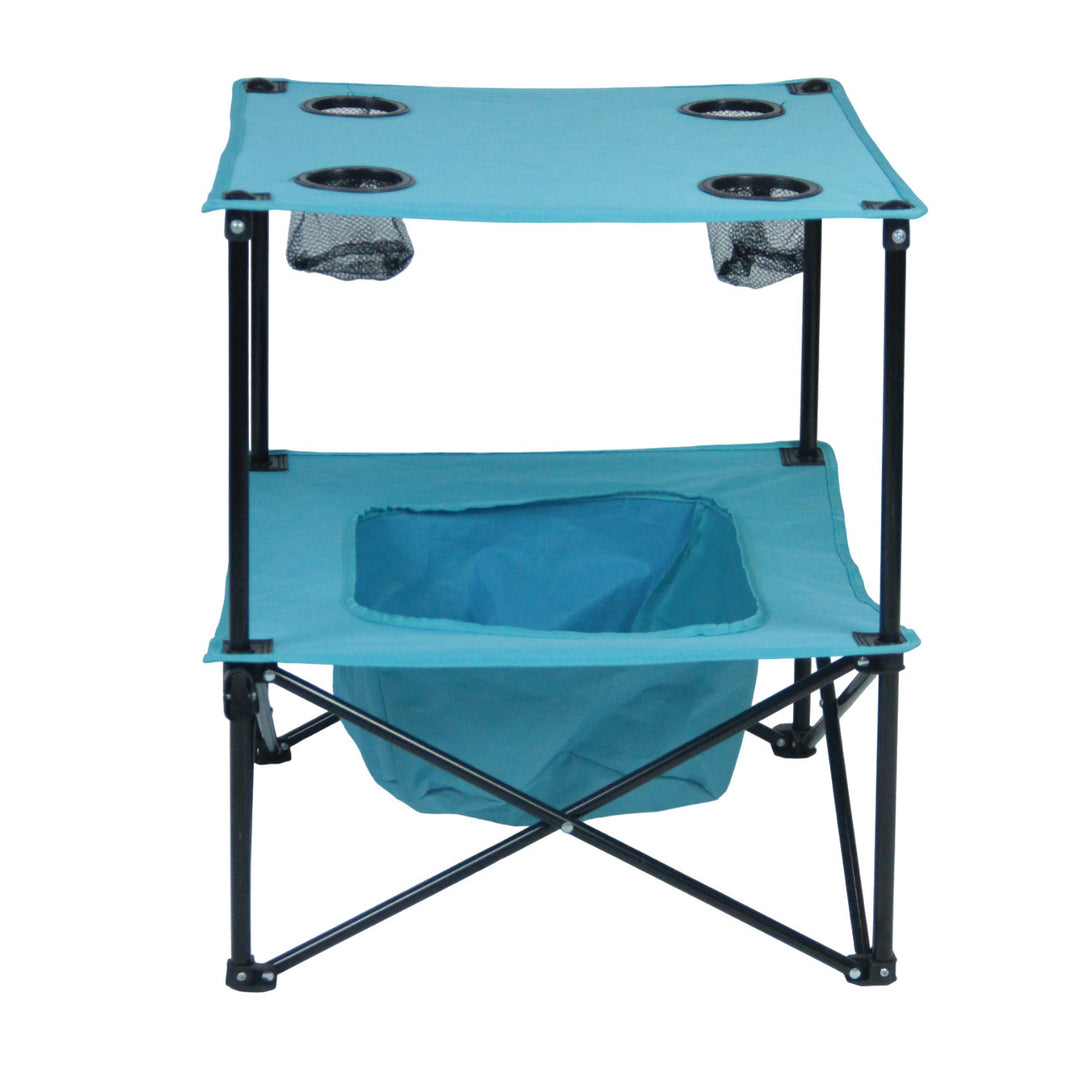 Camping table with integrated cup holders Stornfield