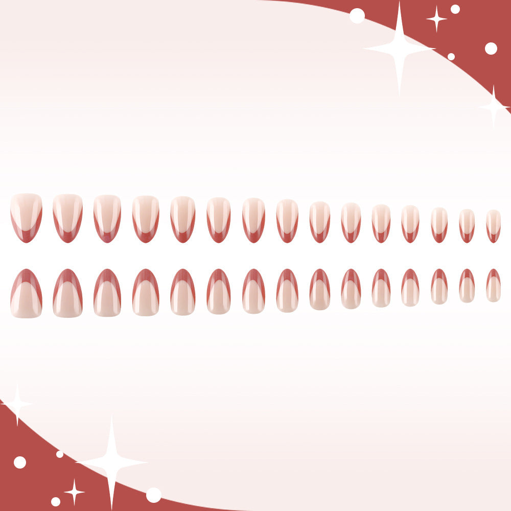 Elegant Almond-Shaped Press-On Nail Art Stornfield