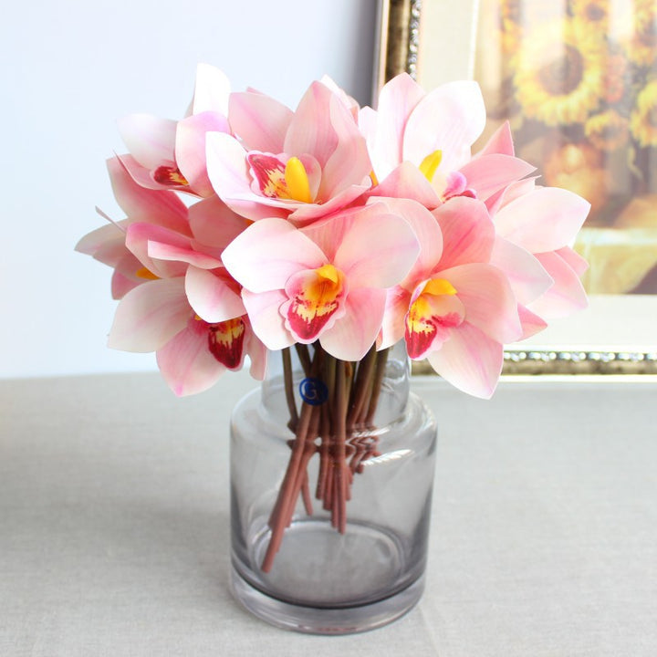 Realistic Orchid Flower Bouquet