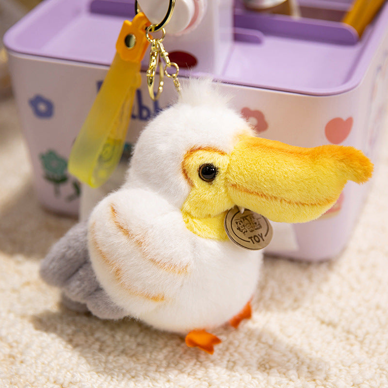 Plush Shoulder-Sitting Toucan Clip-On Companion with Metal Clip and Soft Huggable Body Stornfield