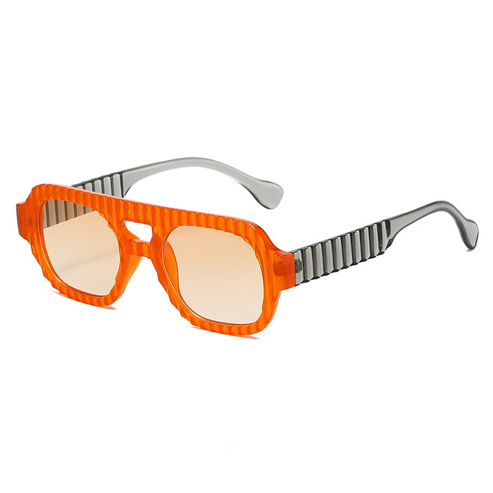 Ladies fashionable sunglasses in futuristic design with textured frame Stornfield
