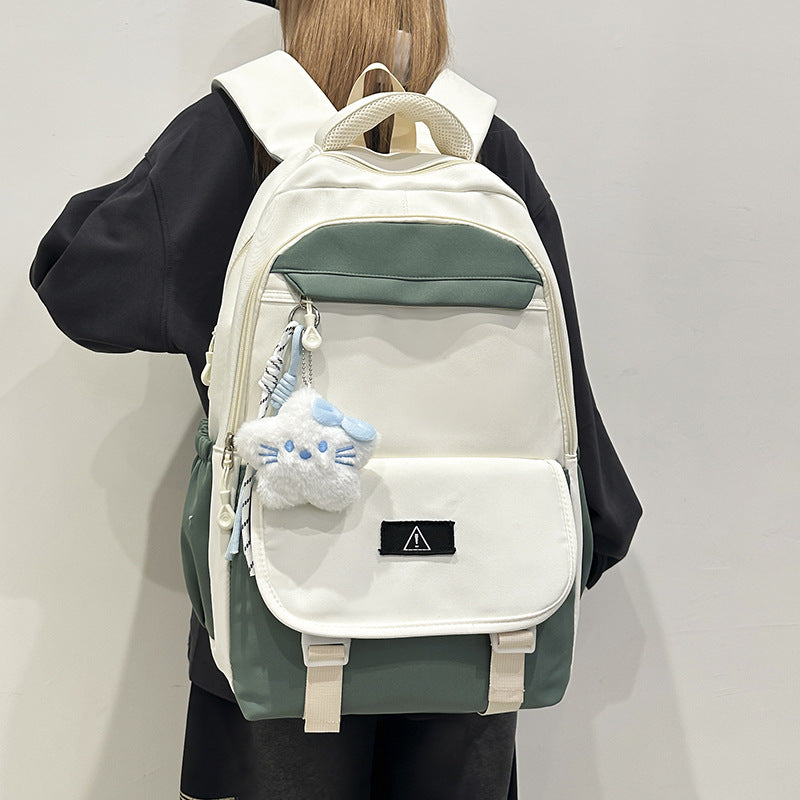Stylish Multi-Functional Backpack with Plush Keychain Stornfield