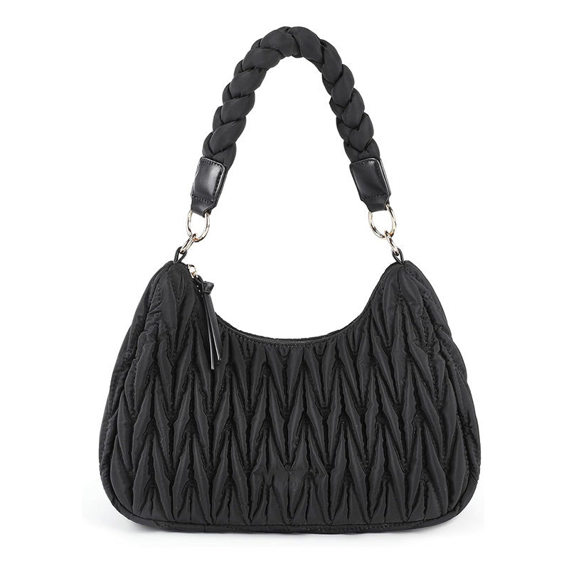Fashionable shoulder bag with braided shoulder strap Stornfield