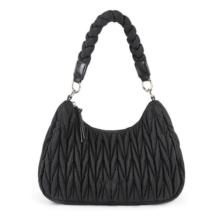 Fashionable shoulder bag with braided shoulder strap Stornfield