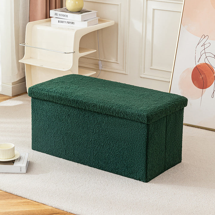 Plush Storage Ottoman Stornfield