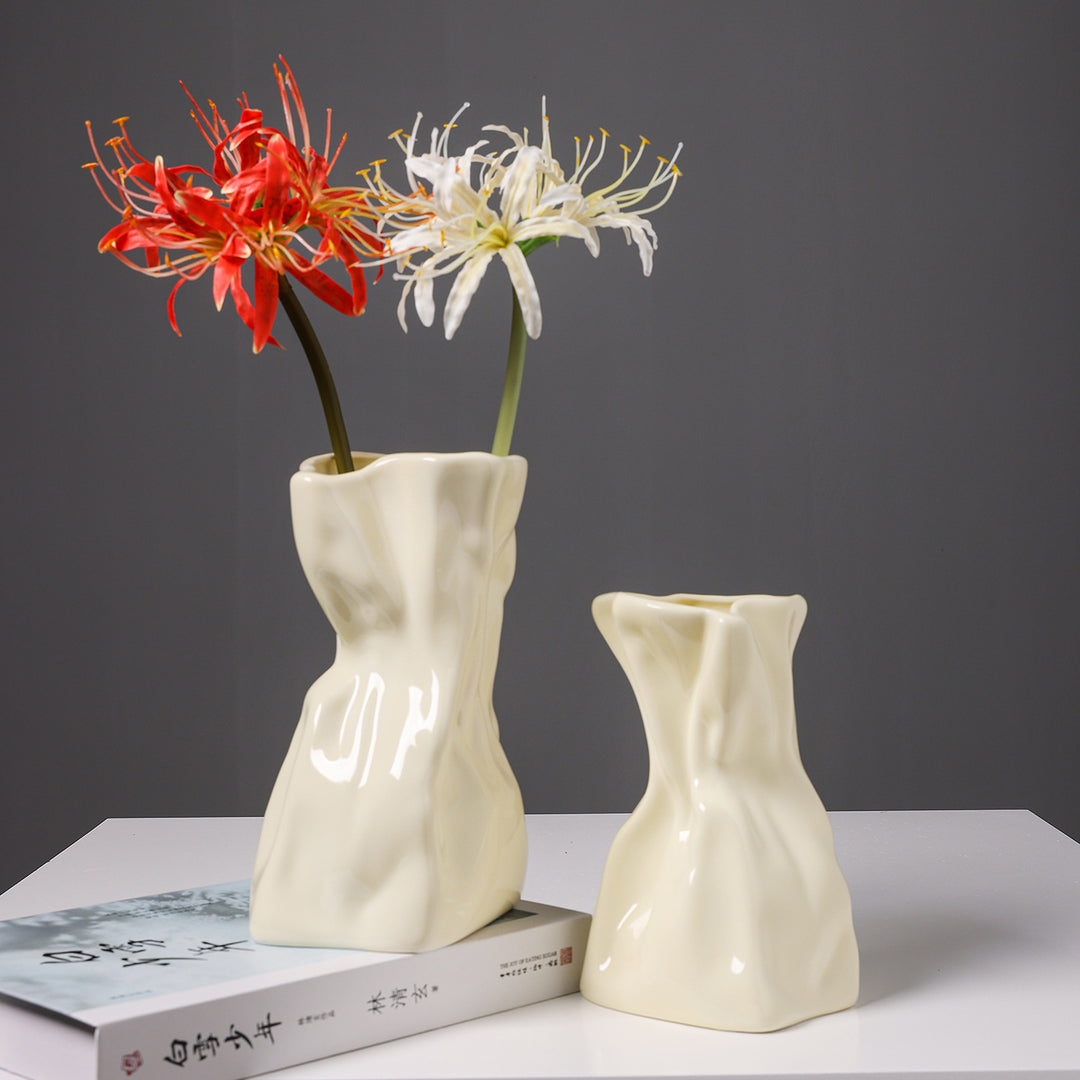 Abstract Ceramic Flower Vase