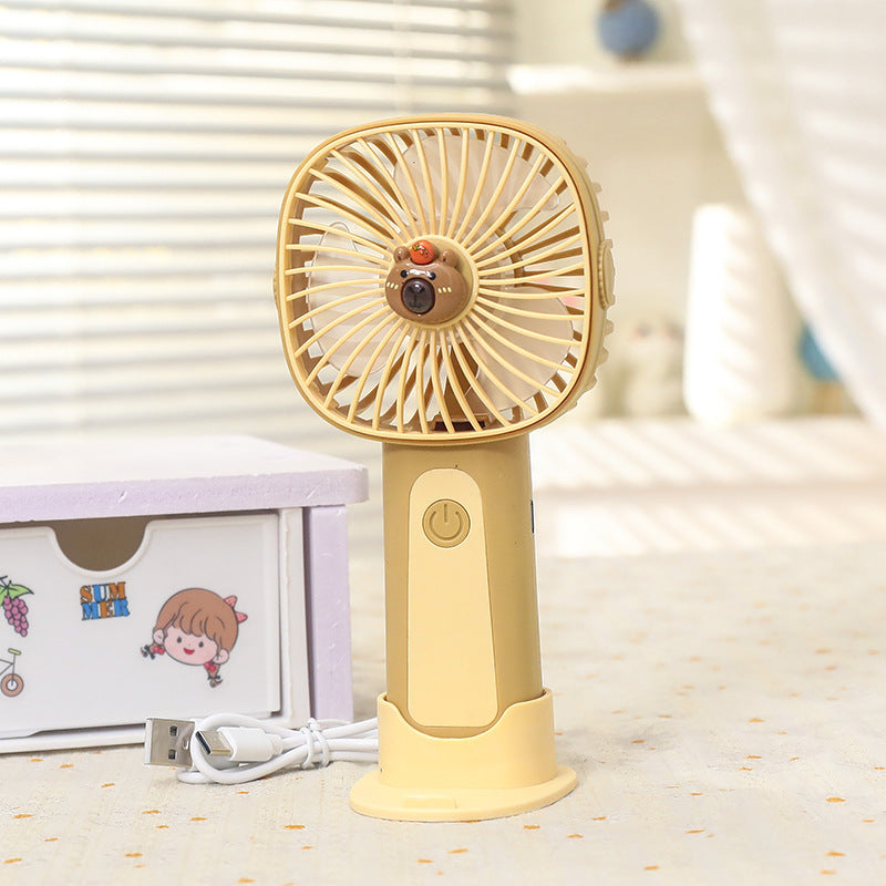 Women's Portable USB Hand Fan in Cute Animal Design Stornfield