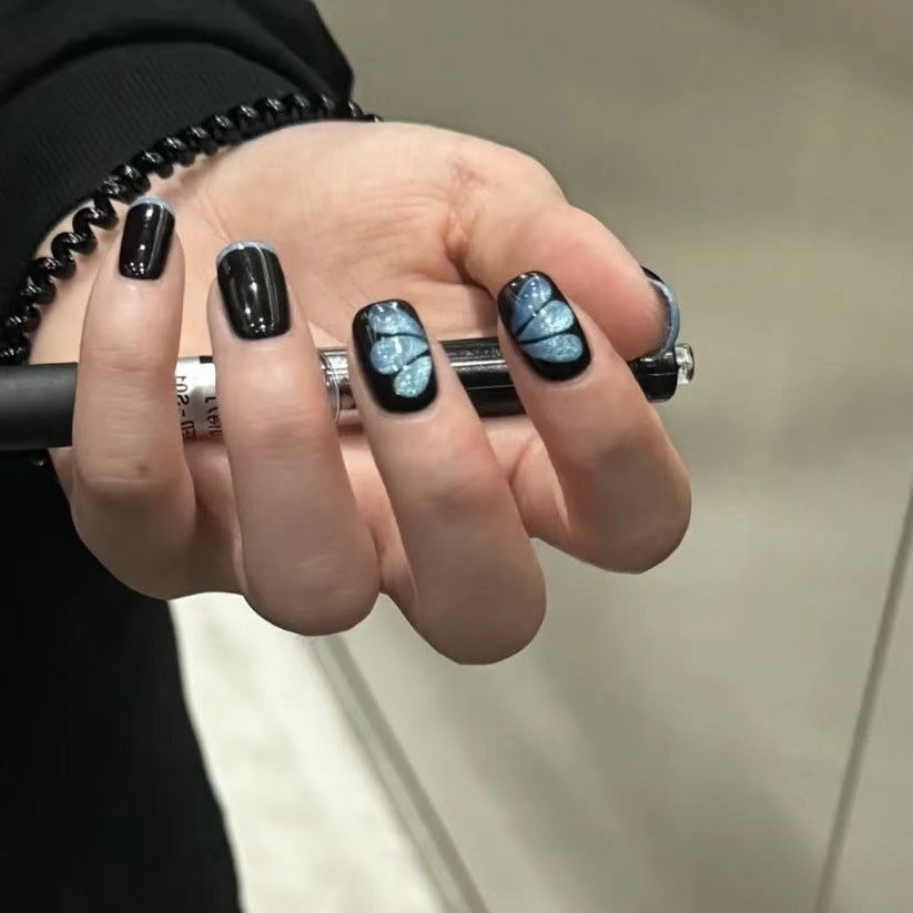 Detailed Floral Acrylic Nail Art Stornfield