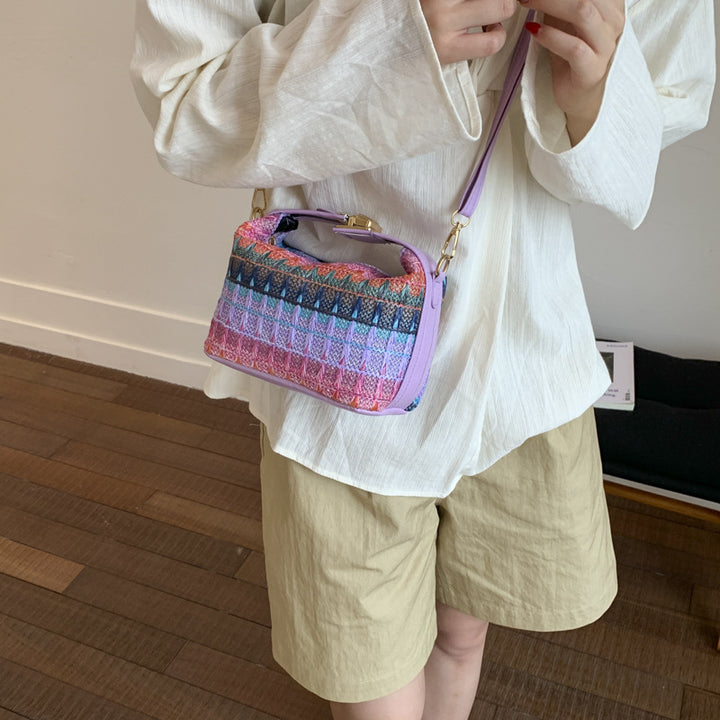 Textured Handwoven Mini Crossbody Bag Stornfield