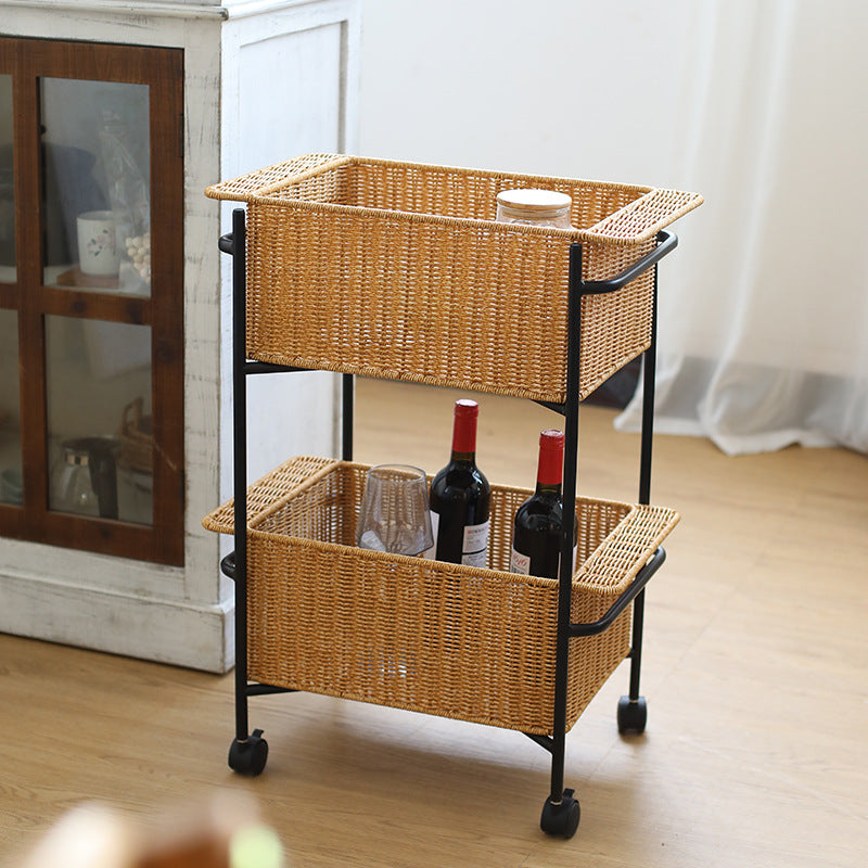 Unisex Rectangular Storage Basket made of high-quality wicker Stornfield