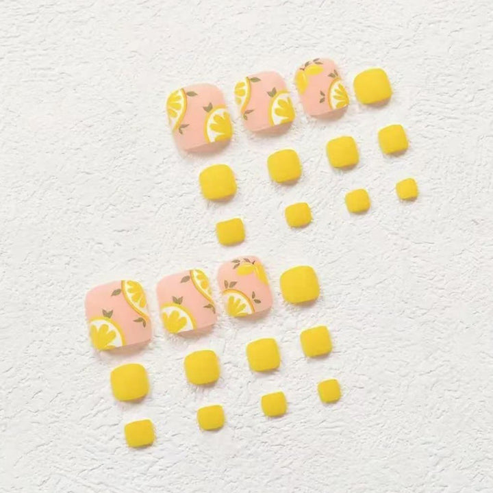 Nail art set with cheerful citrus motifs Stornfield