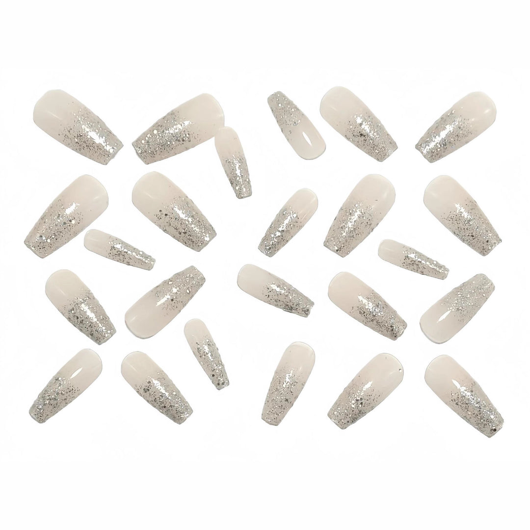 Artificial nails with glitter French tips Stornfield