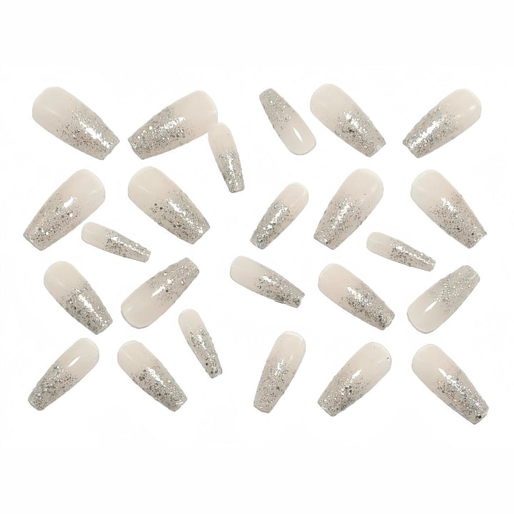 Artificial nails with glitter French tips Stornfield
