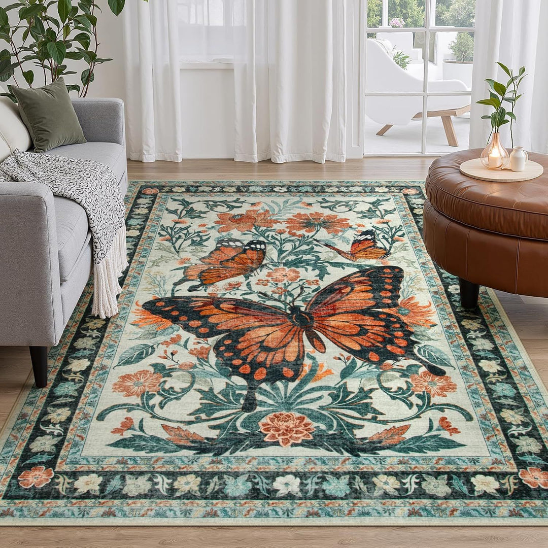 Decorative Floral Area Rug