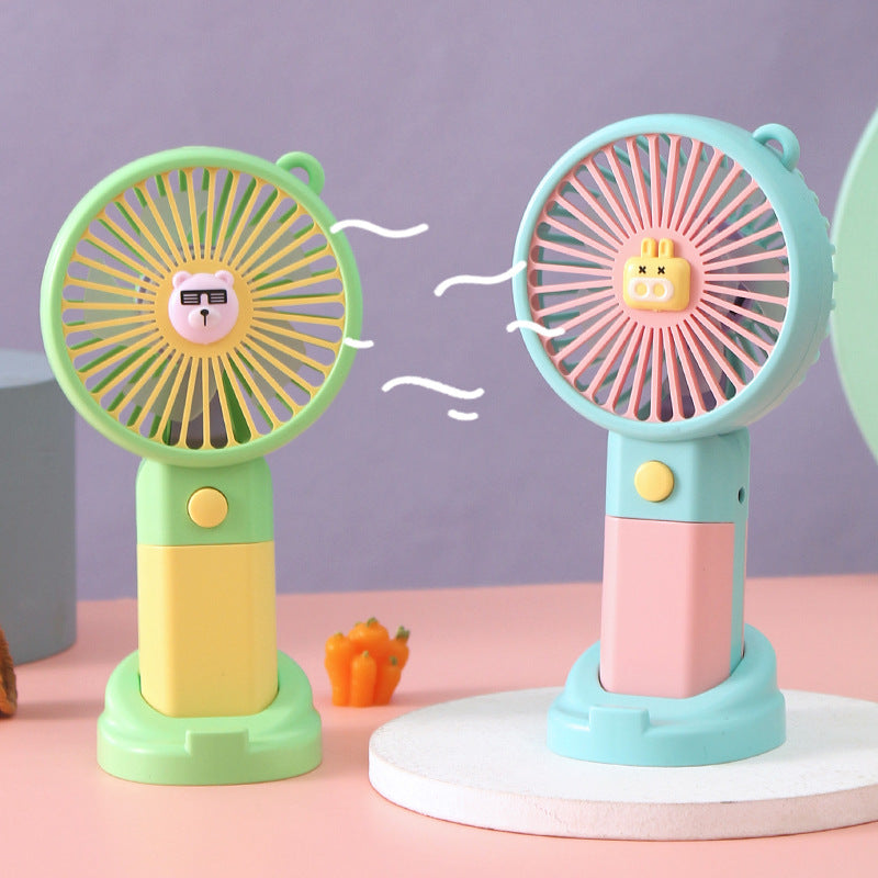 Unisex Portable Hand Fan with Cute Animal Design Stornfield