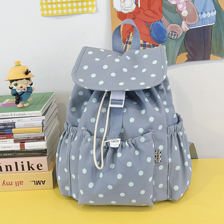 Playful Polka Dot Drawstring Backpack Stornfield