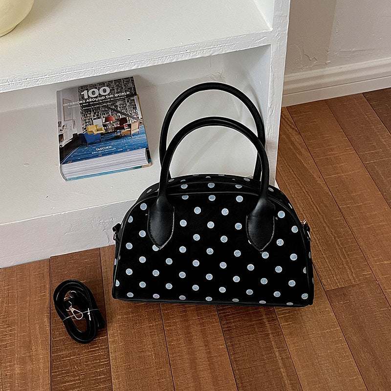 Polka Dot Handheld Satchel