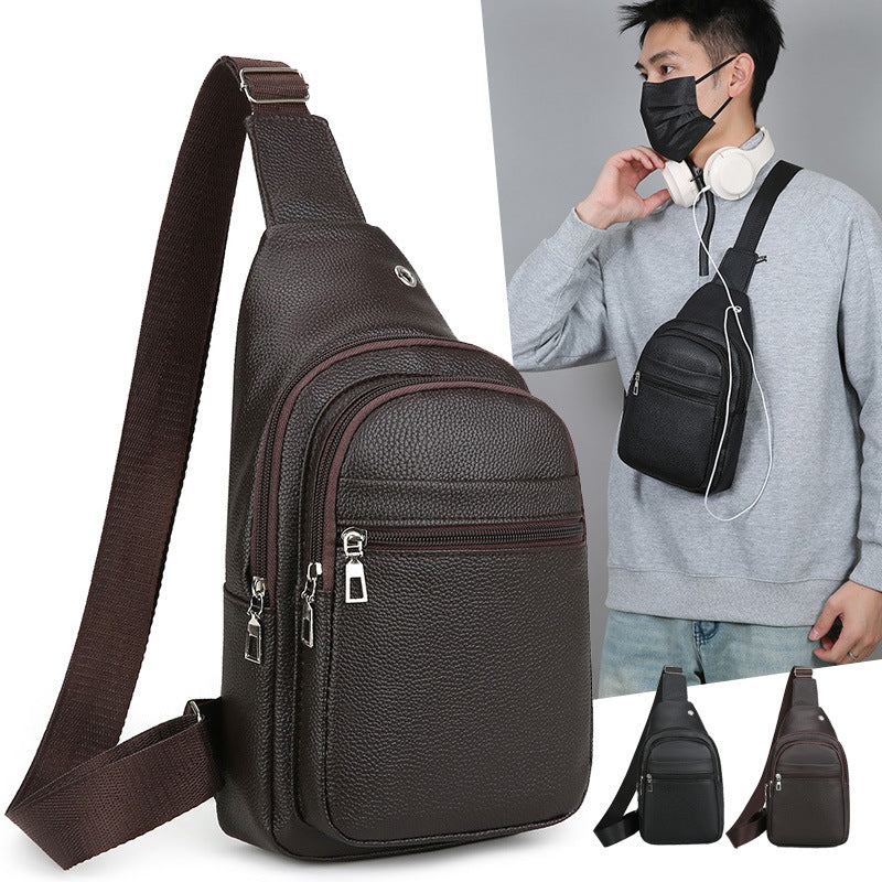 Premium Leather Sling Backpack Stornfield