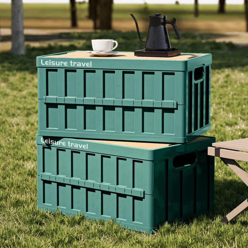 Unisex practical storage box with wooden lid Stornfield