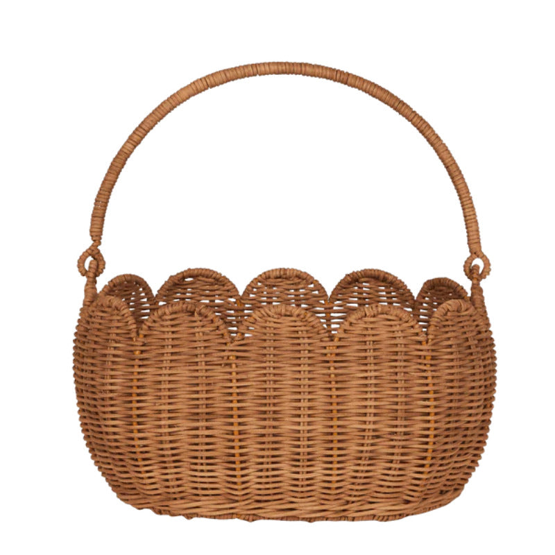 Scalloped Edge Woven Storage Basket Stornfield