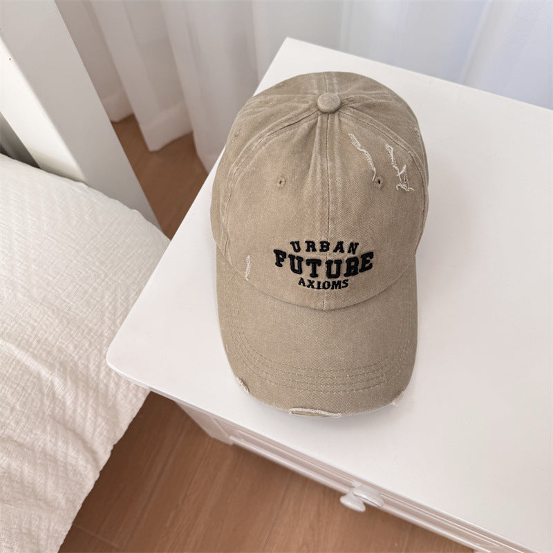 Men's Distressed Cotton Adjustable Baseball Cap Stornfield