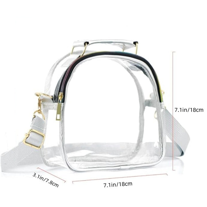 Transparent shoulder bag with removable shoulder strap Stornfield