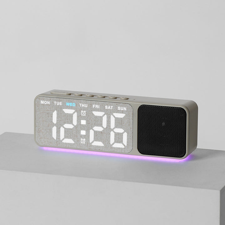 Digital LED alarm clock with multicolor lighting Stornfield