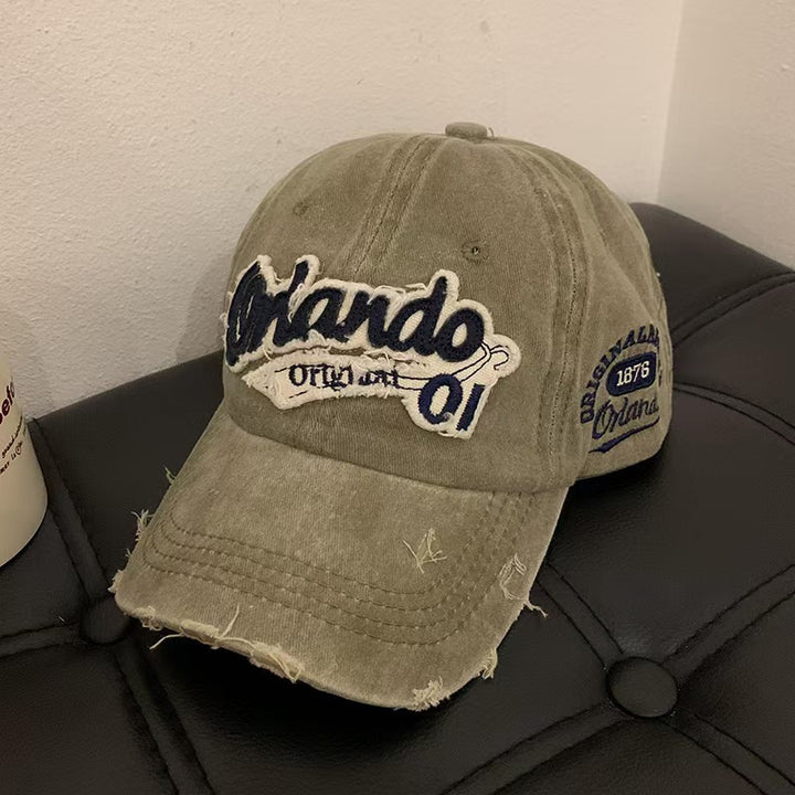 Unisex Distressed Vintage-Style Baseball Cap Stornfield