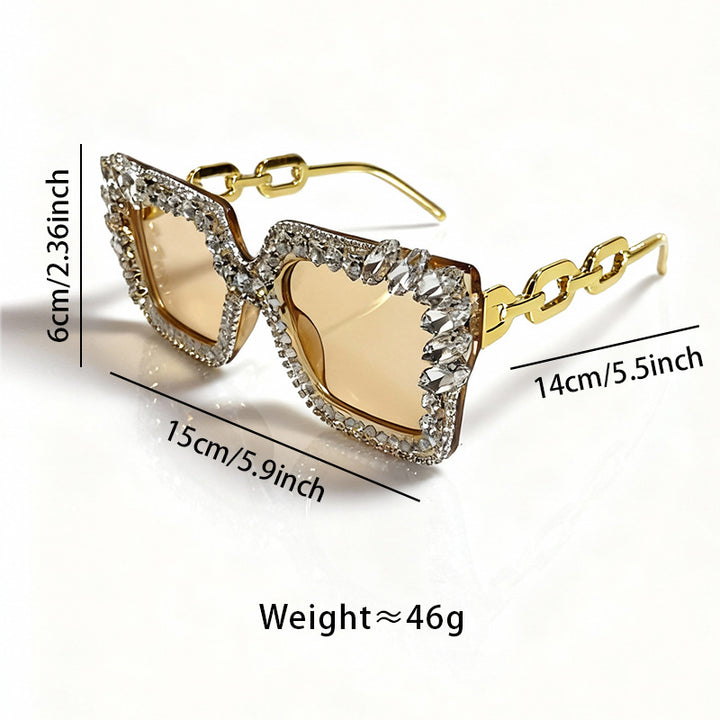 Decorative Rhinestone Embellished Sunglasses Stornfield