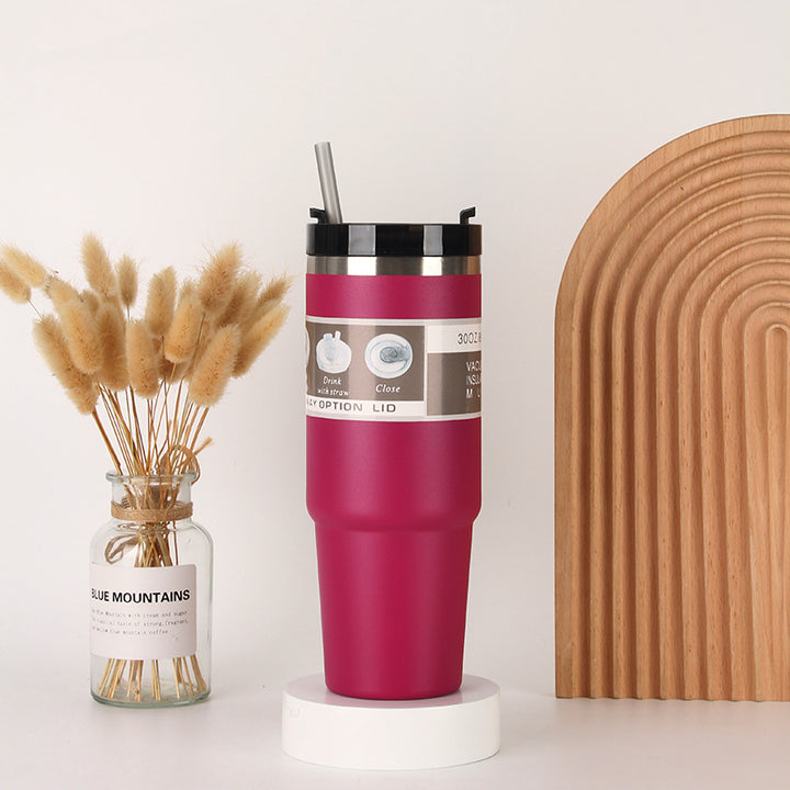 Unisex Insulated Drinking Cup with Integrated Straw Stornfield