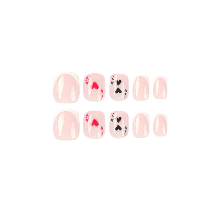 Playful nail art in playing card design Stornfield