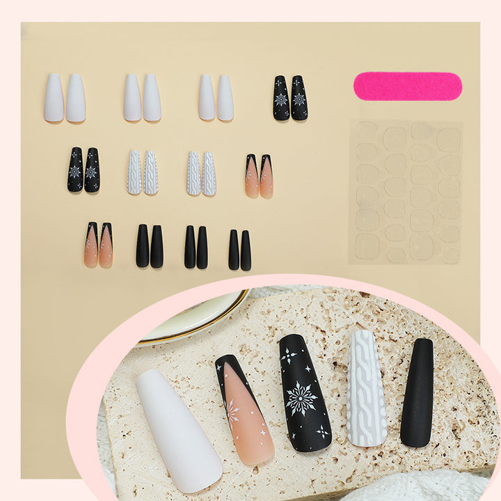 Artistic Press-On Nail Design Set Stornfield