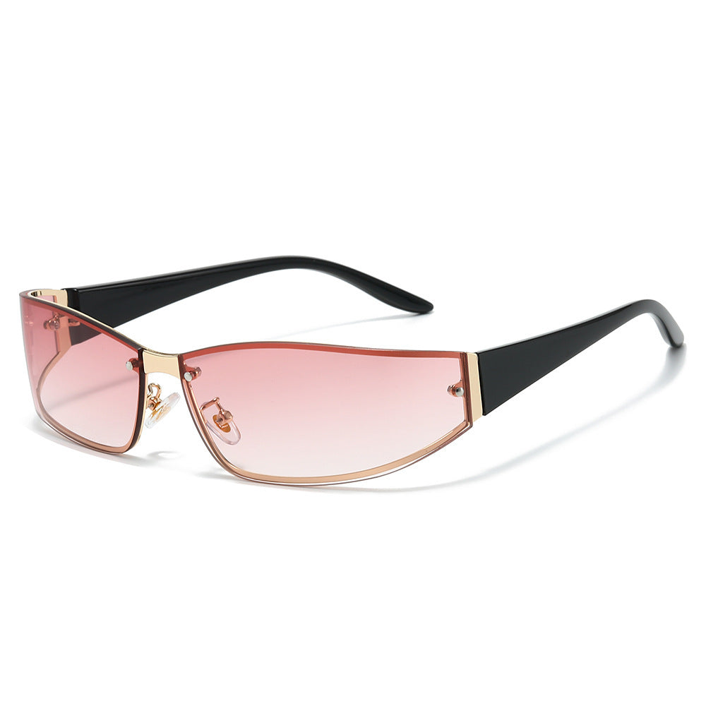 Sleek Cat-Eye Shield Sunglasses Stornfield