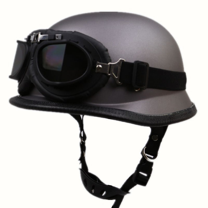 Vintage Motorcycle Helmet with Protective Goggles Stornfield