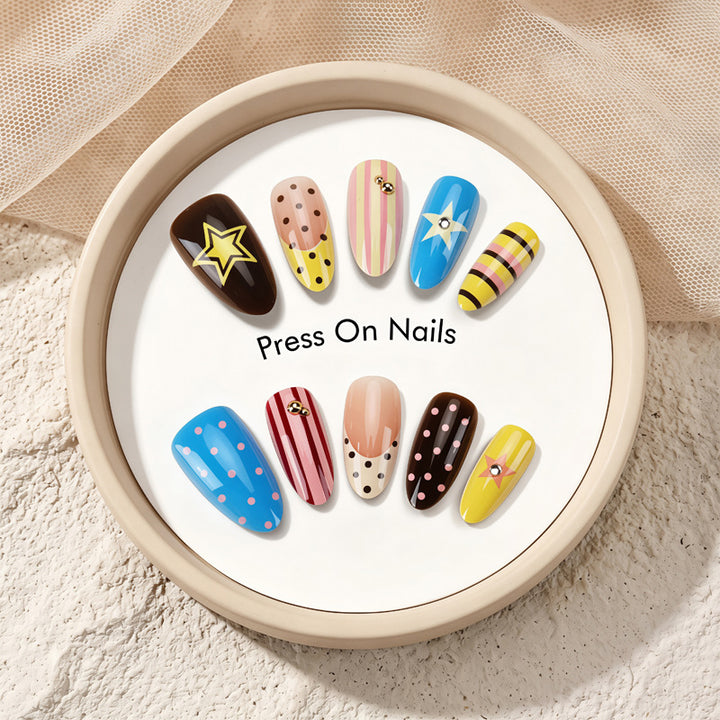 Creative Themed Press-On Nails Stornfield